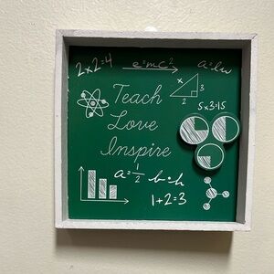 Green Chalkboard Wall Art
